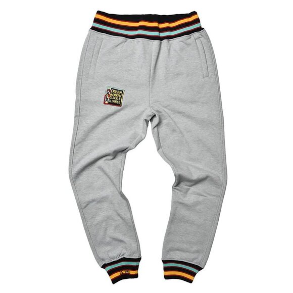 AACA Other - AACA Retro 90s Joggers HBCU Pride Sweatpants w/ Striped Cuffs, Gray